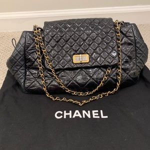 Chanel Classic Flap 2.55 Reissue Blk Lambskin bag